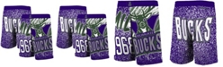 Mitchell & Ness Men's Purple Milwaukee Bucks Hardwood Classics Jumbotron Sublimated Shorts